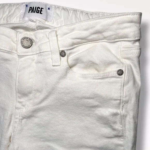 Paige Skyline Skinny Jeans White Low Rise Size 27 - Picture 5 of 9
